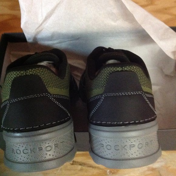 Rockport Men's Ubal Light Green, Black & Gray Sneakers - 11.5M - New in Box - Picture 4 of 9